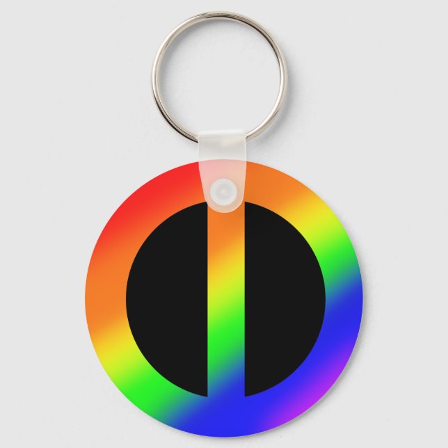 Porte-clés Porte - clé pour l'égalité arc-en-ciel (Recto)