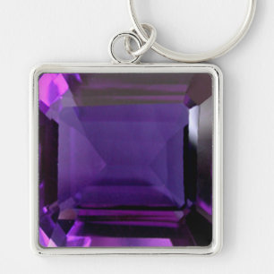 Porte-clés Porte - clé pourpre Amethyst Gemstone