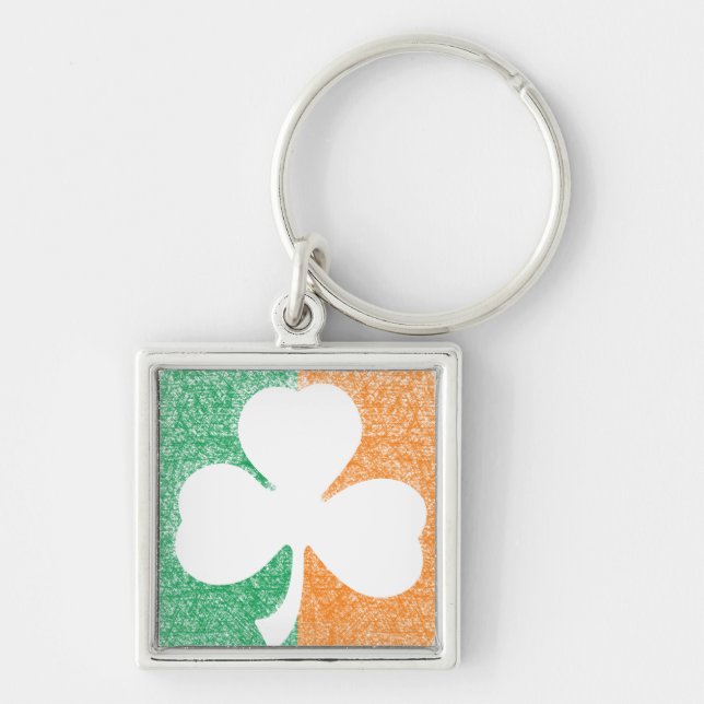 Porte-clés Porte - clé premium Shamrock irlandais (Devant)