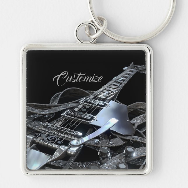 Porte-clés Porte - clé Premium Silver Grey Electric (Devant)