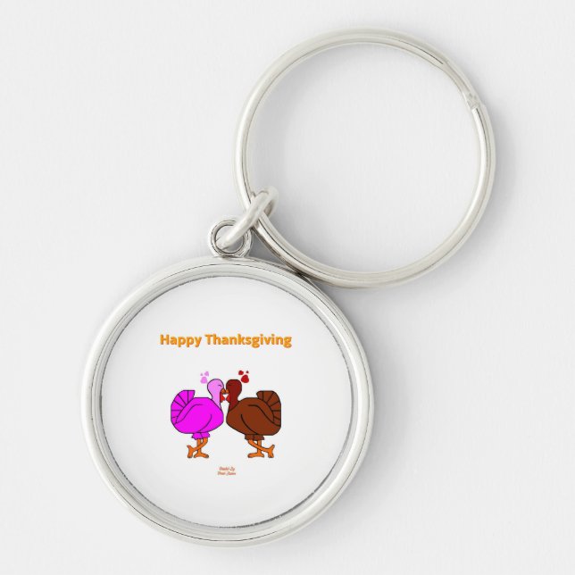 Porte-clés Porte - clé Premium Thanksgiving Passion Round Pre (Devant)