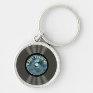 Porte-clés Porte - clé Premium vintage Vinyl Record (bleu)