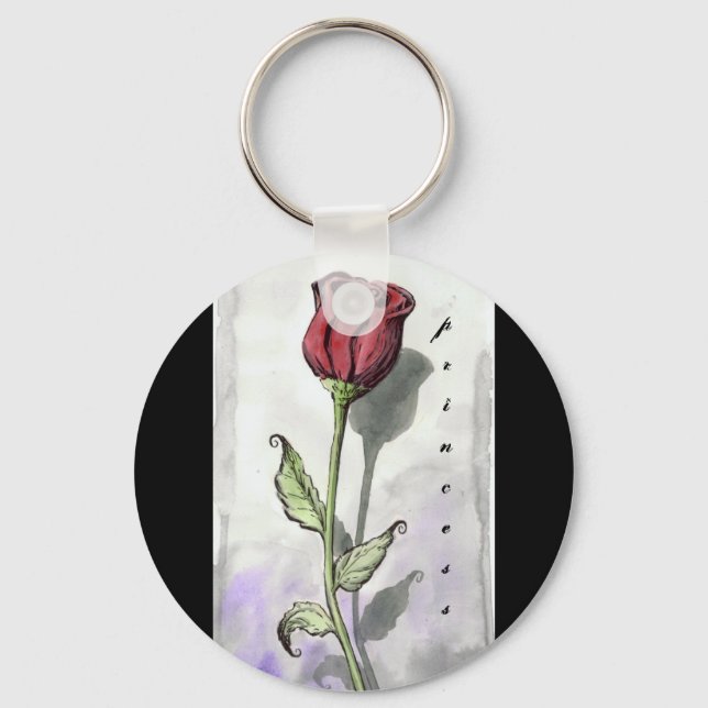 Porte-clés porte - clé "princesse" (Recto)