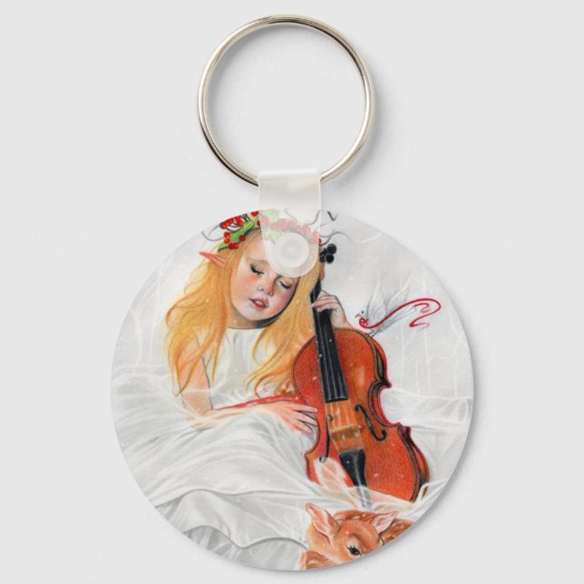 Porte-clés Porte - clé princesse Song Elven d'hiver (Recto)