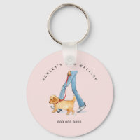Porte - clé promotionnel du chien de promenade