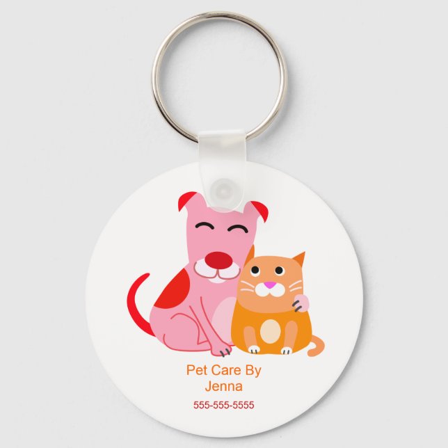 Porte-clés Porte - clé promotionnel Pet Care (Recto)