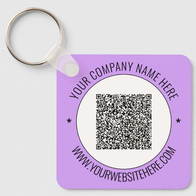 Porte-clés Porte - clé promotionnel Votre QR Code Nom Site We (Recto)