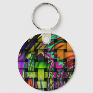 Porte-clés Porte - clé psychédélique du panier