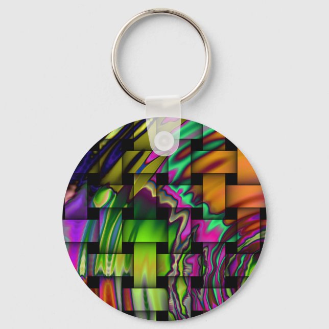 Porte-clés Porte - clé psychédélique du panier (Recto)