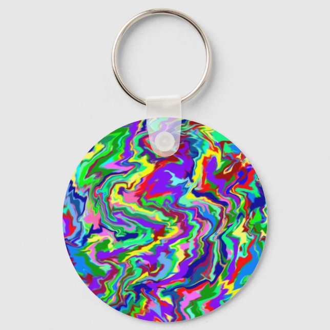 Porte-clés Porte - clé psychédélique Tie Dye (Recto)