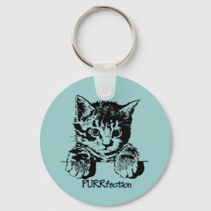 Porte-clés Porte - clé Purrfection de chat
