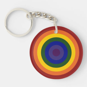 Porte-clés Porte - clé Rainbow Bullseye