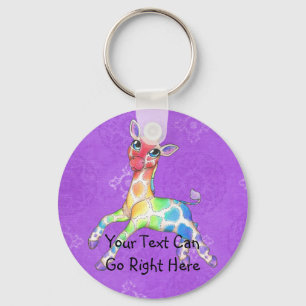 Porte-clés Porte - clé Rainbow Giraffe