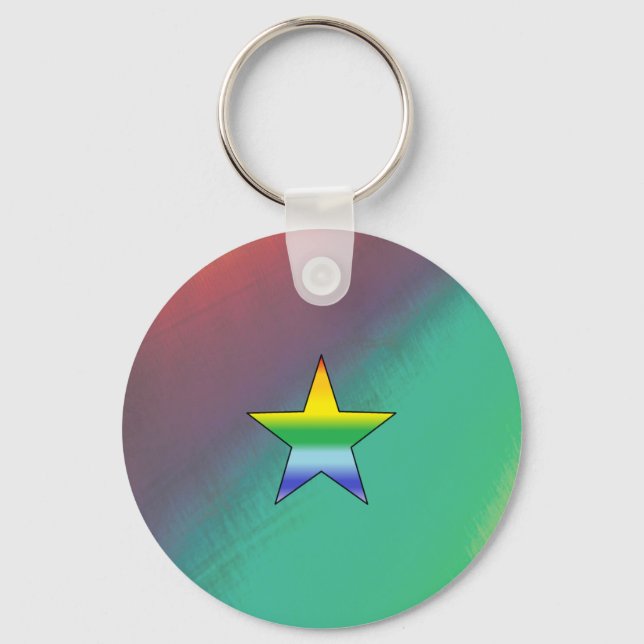 Porte-clés Porte - clé Rainbow Star (Recto)