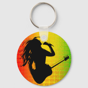 Porte-clés Porte - clé Rasta Rastafarian Classic Round