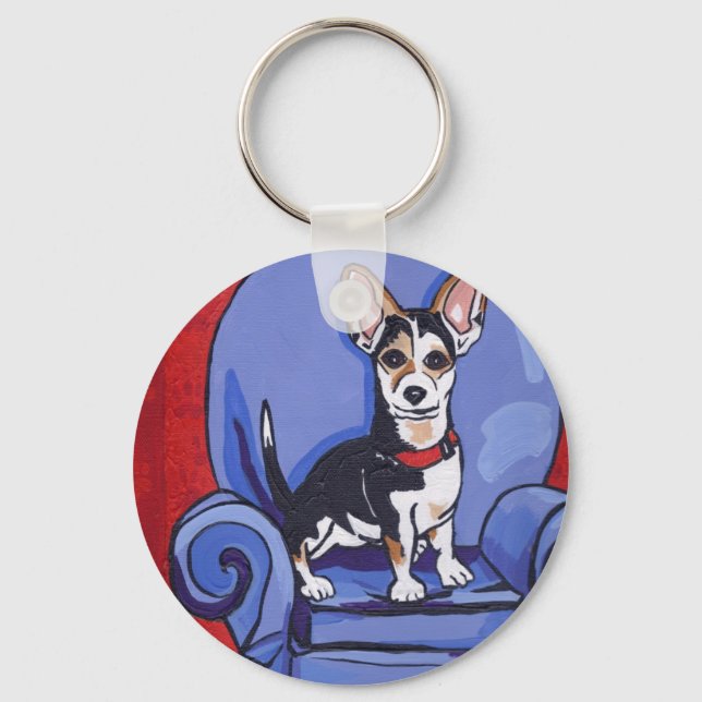 Porte-clés Porte - clé Rat Terrier (Recto)