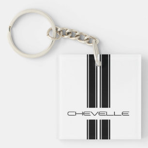Porte-clés Porte - clé - rayures Chevelle - blanc