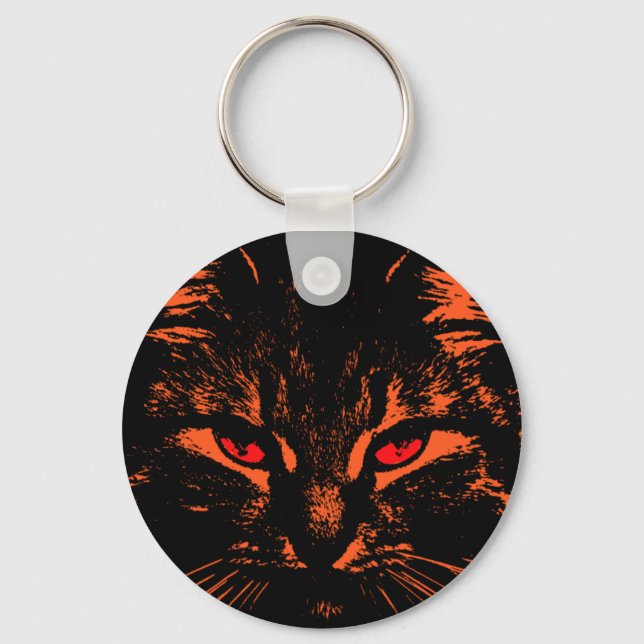 Porte-clés Porte - clé Red Cat Eyes - Customisé (Recto)