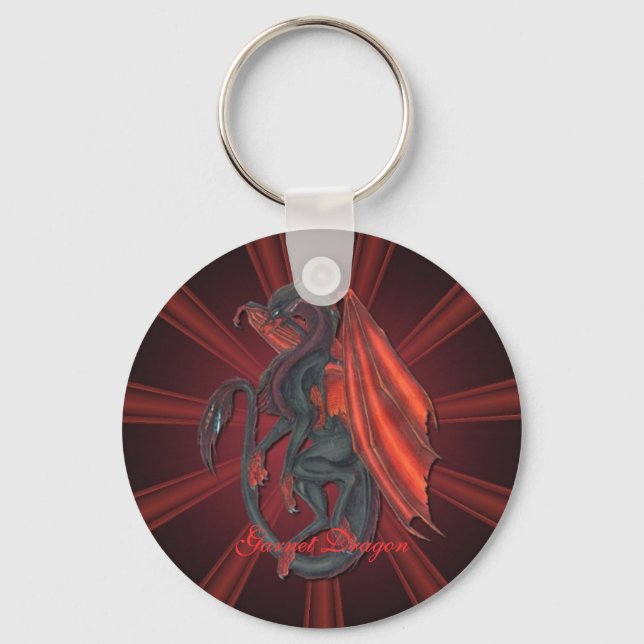 Porte-clés Porte - clé Red Garnet Dragon (Recto)