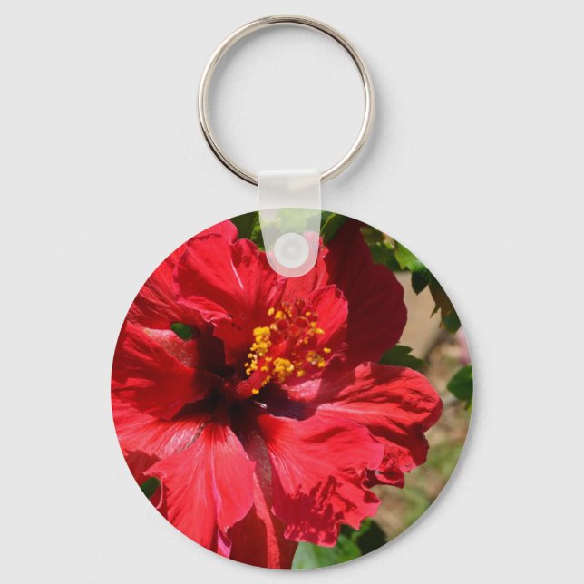 Porte-clés Porte - clé Red Hibisus (Recto)