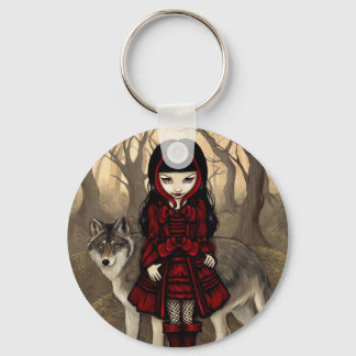 Porte-clés porte - clé "Red Riding Hood in Automne"