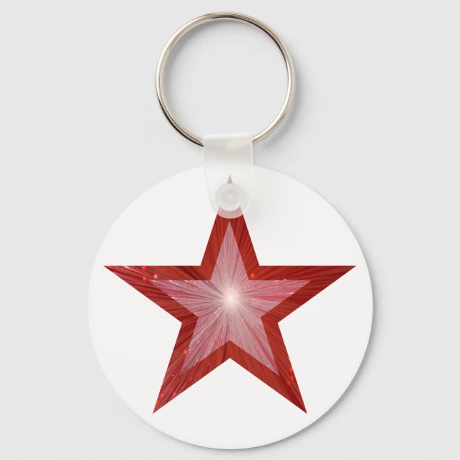 Porte-clés Porte - clé Red Star blanc (Recto)