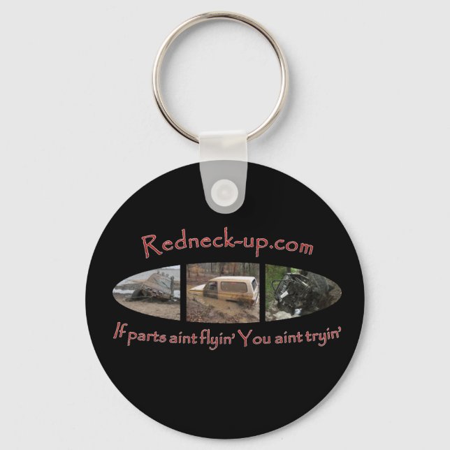 Porte-clés porte - clé Redneck-up.com (Recto)
