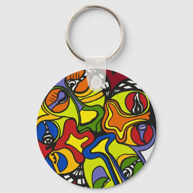 Porte-clés porte - clé "Réflexion" (Recto)