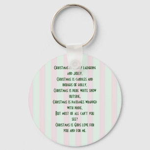 Porte-clés Porte - clé religieux de signification de Noël
