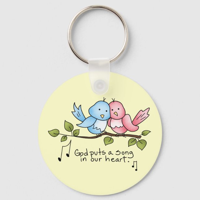 Porte-clés Porte - clé religieux des oiseaux (Recto)