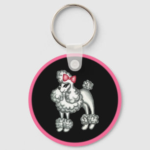 Porte-clés Porte - clé Retro Poodle