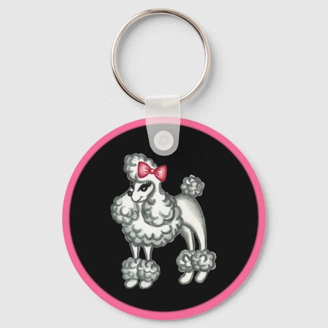Porte-clés Porte - clé Retro Poodle (Recto)
