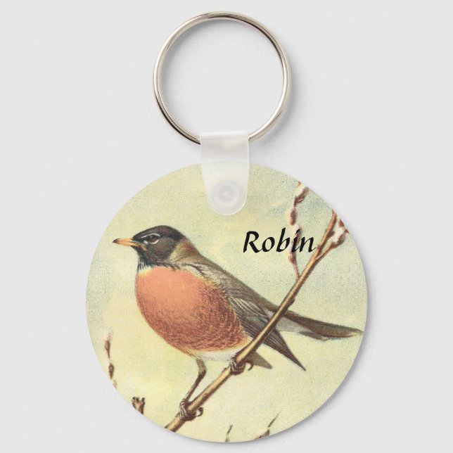 Porte-clés Porte - clé Robin vintage (Recto)