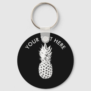 Porte-clés Porte - clé rond à ananas personnalisé