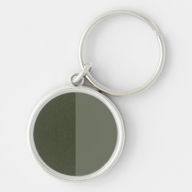 Porte-clés Porte - clé rond personnalisé Split Moss Vert (Devant)