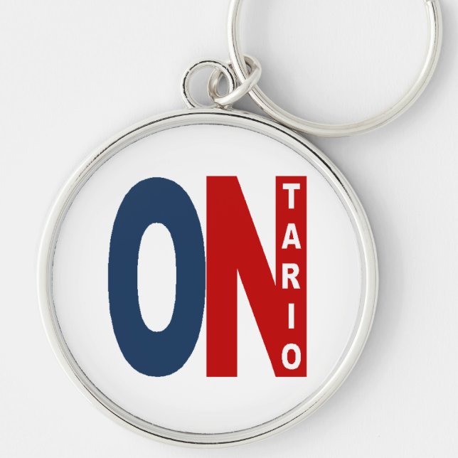 Porte-clés Porte clé rond Premium ONTARIO (Devant)