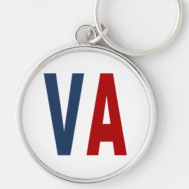 Porte-clés Porte clé rond Premium VIRGINIA (Devant)