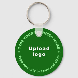 Porte-clés Porte - clé Rond Vert de marque commerciale