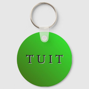 Porte-clés Porte - clé rond vert de Tuit