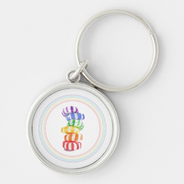 Porte-clés PORTE - CLÉ Ronde Premium CANDY (Devant)