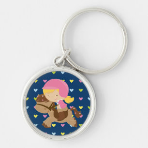 Porte-clés Porte - clé ronde Premium Horseris Hearts