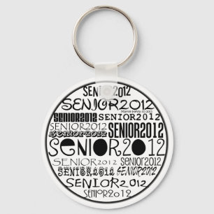 Porte-clés Porte - clé ronde senior 2012 (noir)