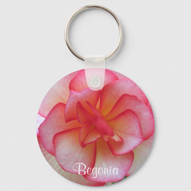 Porte-clés Porte - clé rose Begonia (Recto)