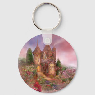 Porte-clés Porte - clé rose d'art de manoir