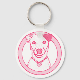 Porte-clés Porte - clé rose de chien