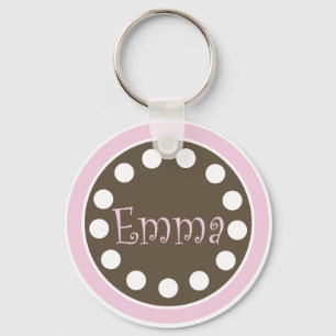 Porte-clés Porte - clé rose "Emma " de chocolat