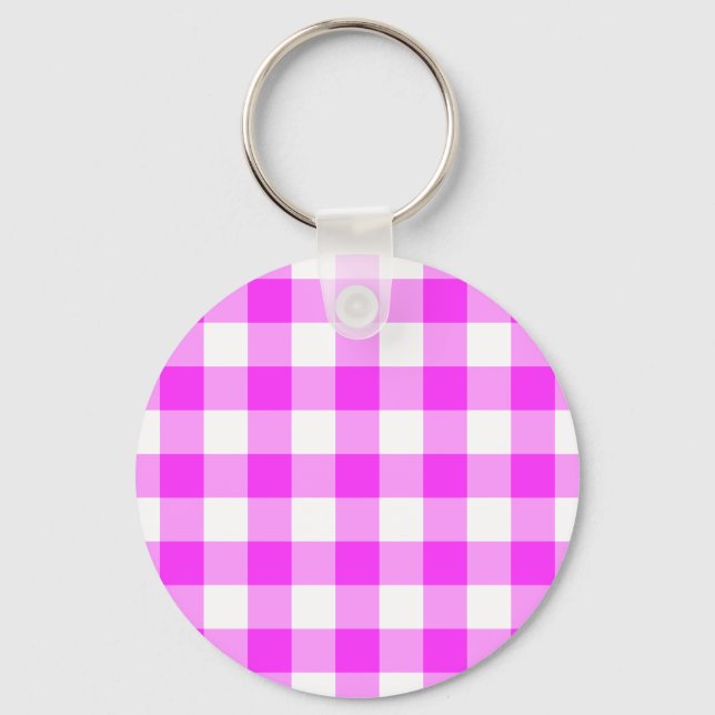 Porte-clés Porte - clé rose et blanc (Recto)