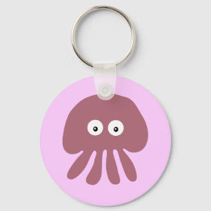 Porte-clés Porte - clé rose mignon de méduses de bande