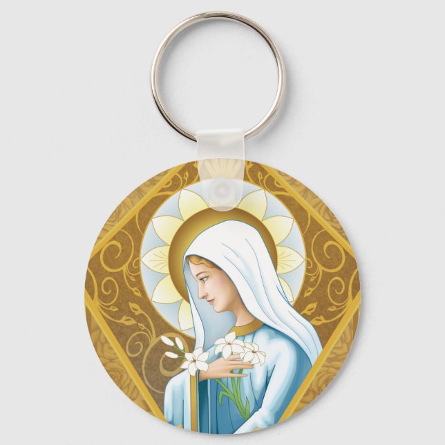 Porte-clés Porte - clé Rose mystique (Recto)