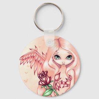 Porte-clés porte - clé "Rose pâle"